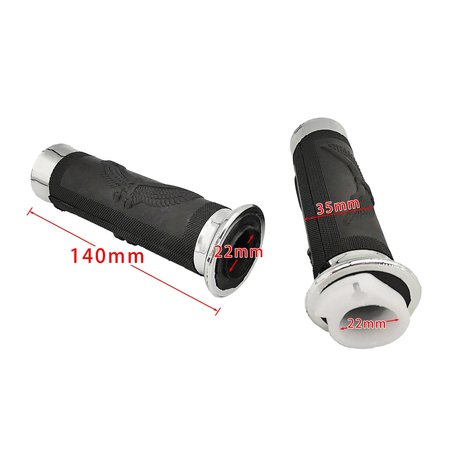 Motorcycle 22mm Handlebar Hand Grips For 49CC 60CC 66CC 80CC 2 stroke Engine Motorbike Motorized Bicycle Push Bike Accessories