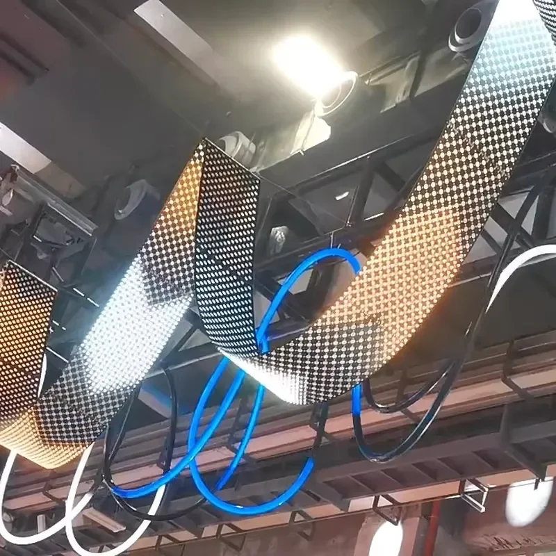 LED Flexible Screen Built-in Controller P15 Pixel Pitch DMX512 Art-Net Dual Control Full Color LED Screen for Stage