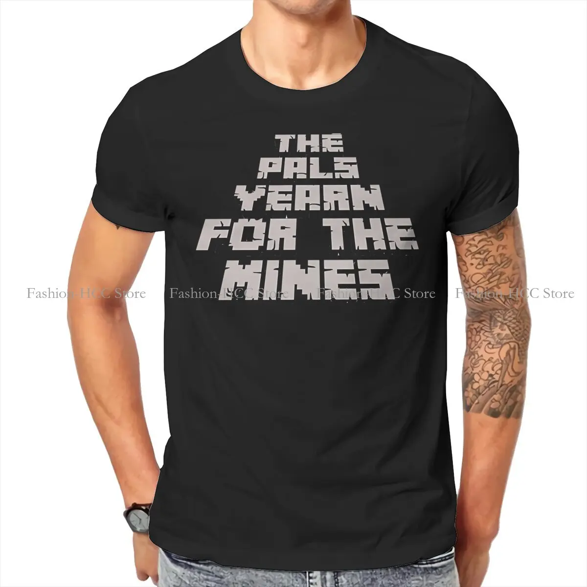 The Pals Yearn For The Mines Palworld O Neck TShirt Palworld Elf Game Fabric Original T Shirt Men Clothes Fashion