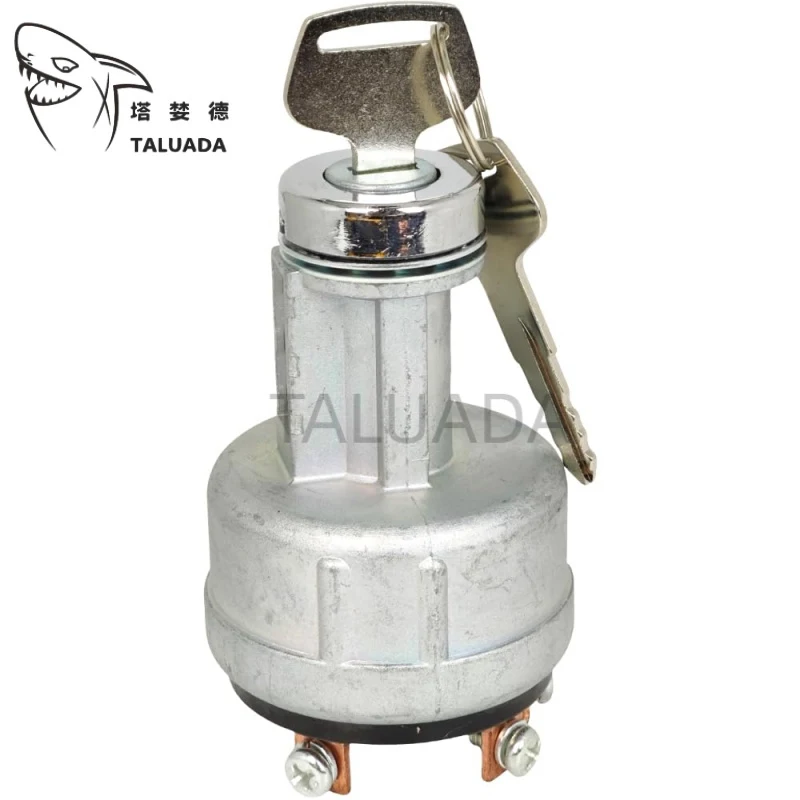 

4619701 For JD 17D 27D 60D 17P 17G 26P 26G PC4 Ignition Switch Starter Excavator Compact 6 Pin w/ 2 Keys