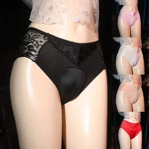 النساء للجنسين الجمل اصبع القدم الملابس الداخلية مثير الدانتيل انظر من خلال الملابس الداخلية سيسي سراويل قصيرة ملابس داخلية كروس سراويل عارضة أفضل 10 سراويل داخلية من إصبع القدم الجمل مبيعا - رقم 9