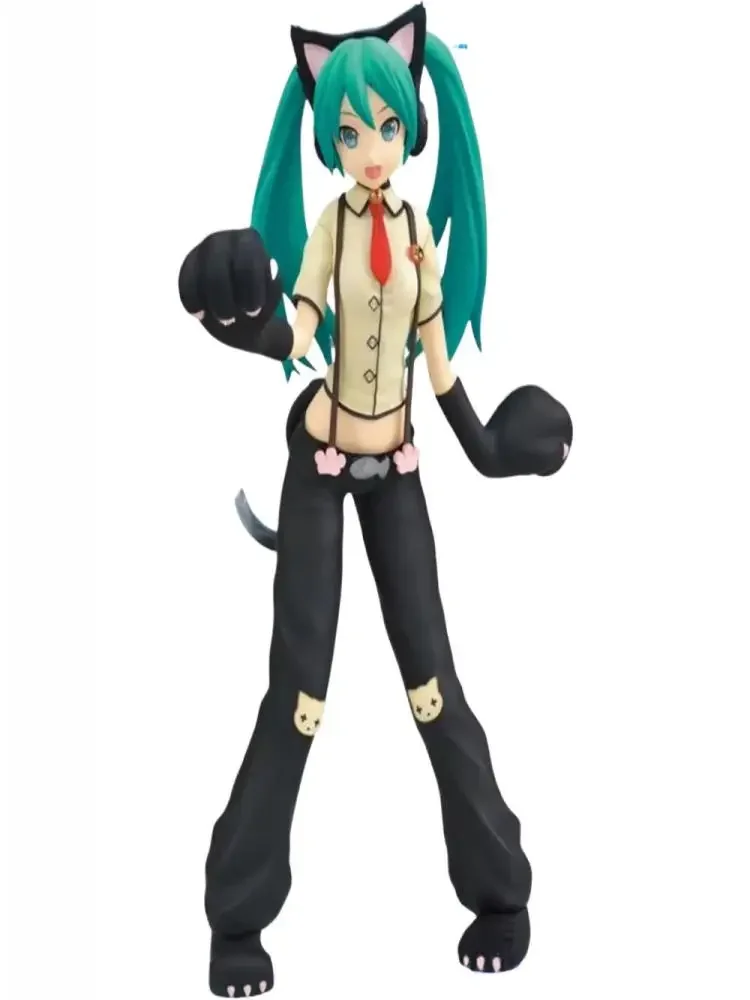 Na Stanie Oryginalna Figurka SEGA Project DIVA Arcade Future Tone Hatsune Miku SPM Nyanko 23cm Kolekcja Model Zabawka Prezent — 2