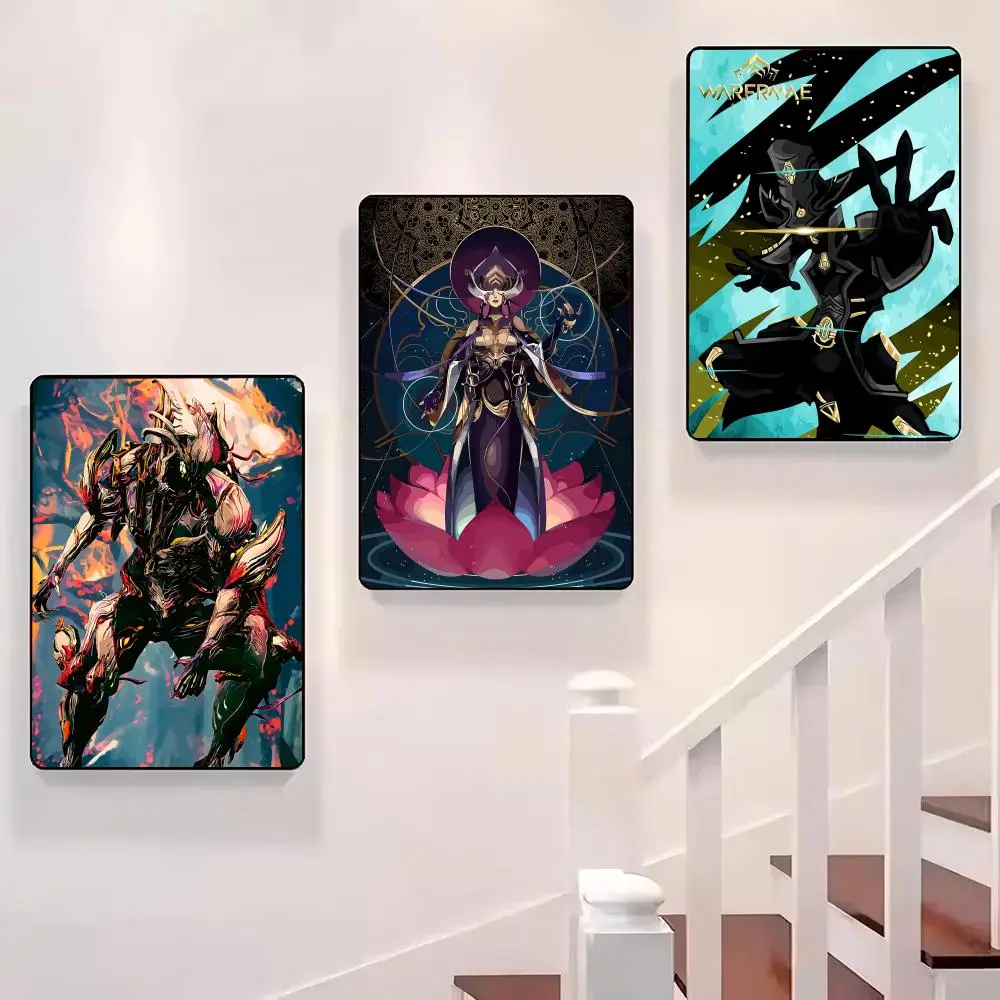 

Shooting Online Games W-Warframe Poster Sticky Wall Waterproof Home Living Room Bedroom Bar Aesthetic Decoration Perfect Gift
