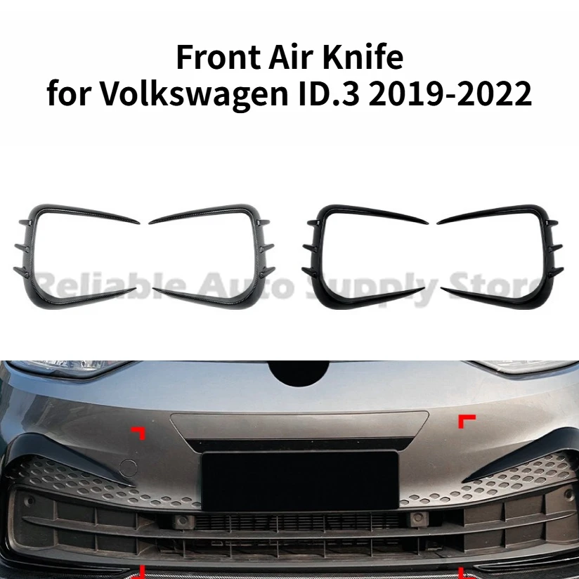 

Front Air Knife For Volkswagen ID.3 2019-2022 Front Bar Rront Grille Side Air Knife Car Sticker Modification Accessories