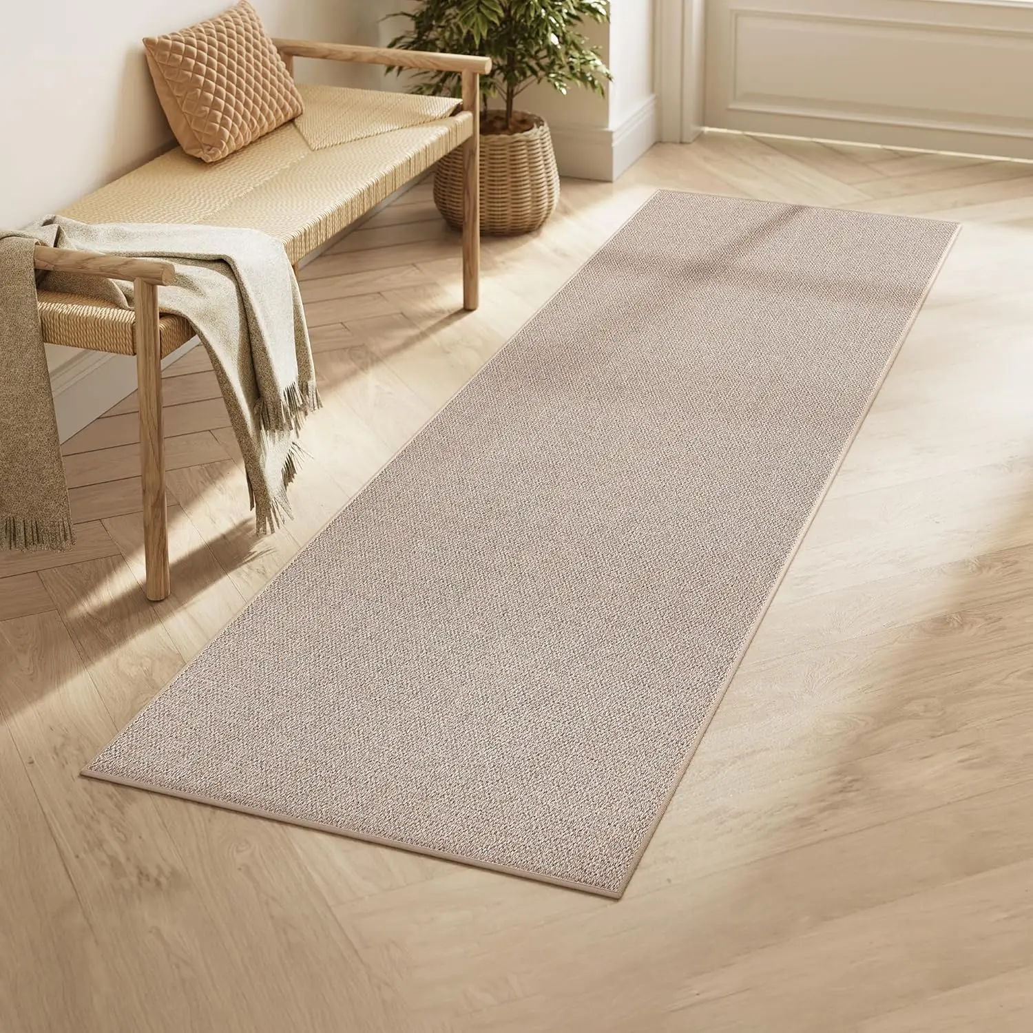 

HOME Runner Rug 2x6 ft, Washable, Non-Slip, Jute, Home Decor, UTAR092K01