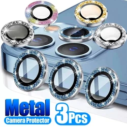 Metal Diamond Camera Lens Protector for IPhone 17 Pro Max 17Air 17 Luminous Protective Lens Glass for iPhone 16 PRO MAX 15 Pro