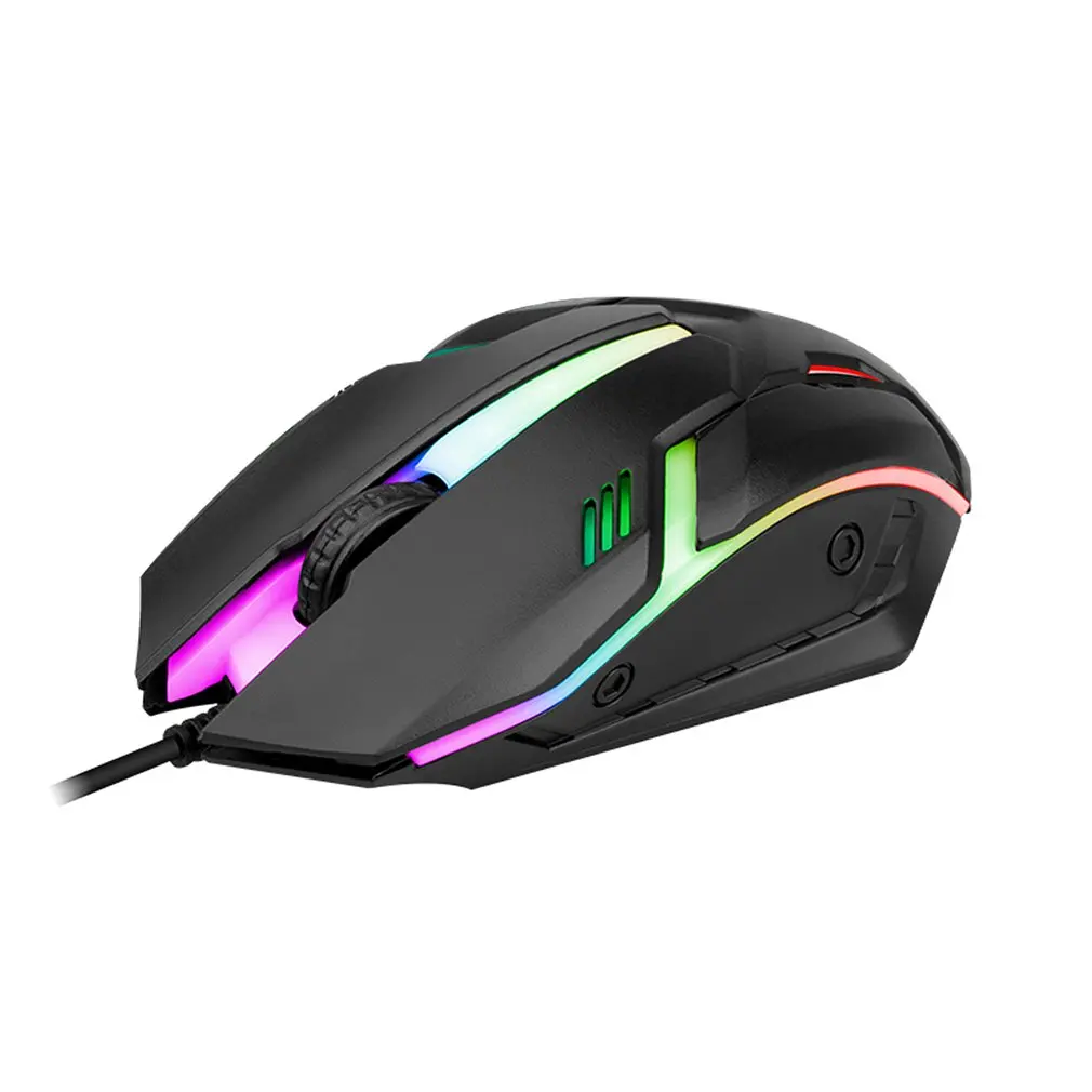 3200DPI Mouse da gioco ergonomico cablato Mouse USB Gaming RGB Mause Gamer Mouse 6 pulsanti LED Mouse silenziosi per PC Laptop Computer