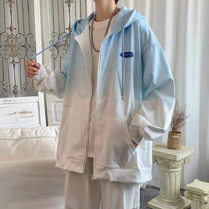 

Trendy Oversized Hoodie Jaet Men Women Autumn Winter Fce Open Cardigan Sweatirt Outerwear Couple Matching Jaet