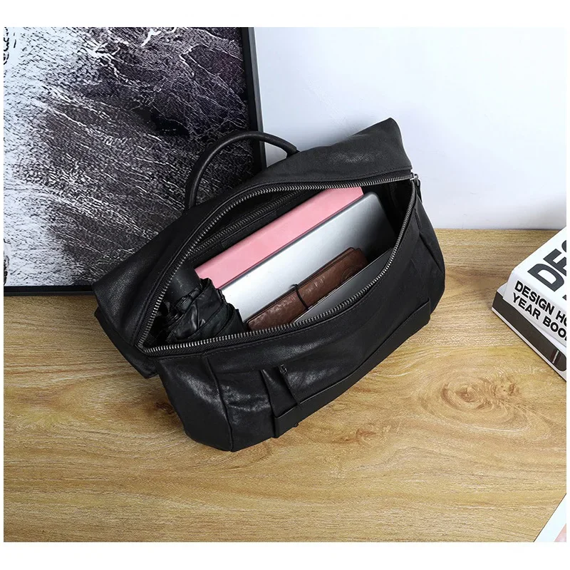 SENOFAN New Cow Chest Bag Casual Stylish Soft Messenger Crossbody Bags Men Real Cowhide Male Shoulder Sling Waist Bags Hot