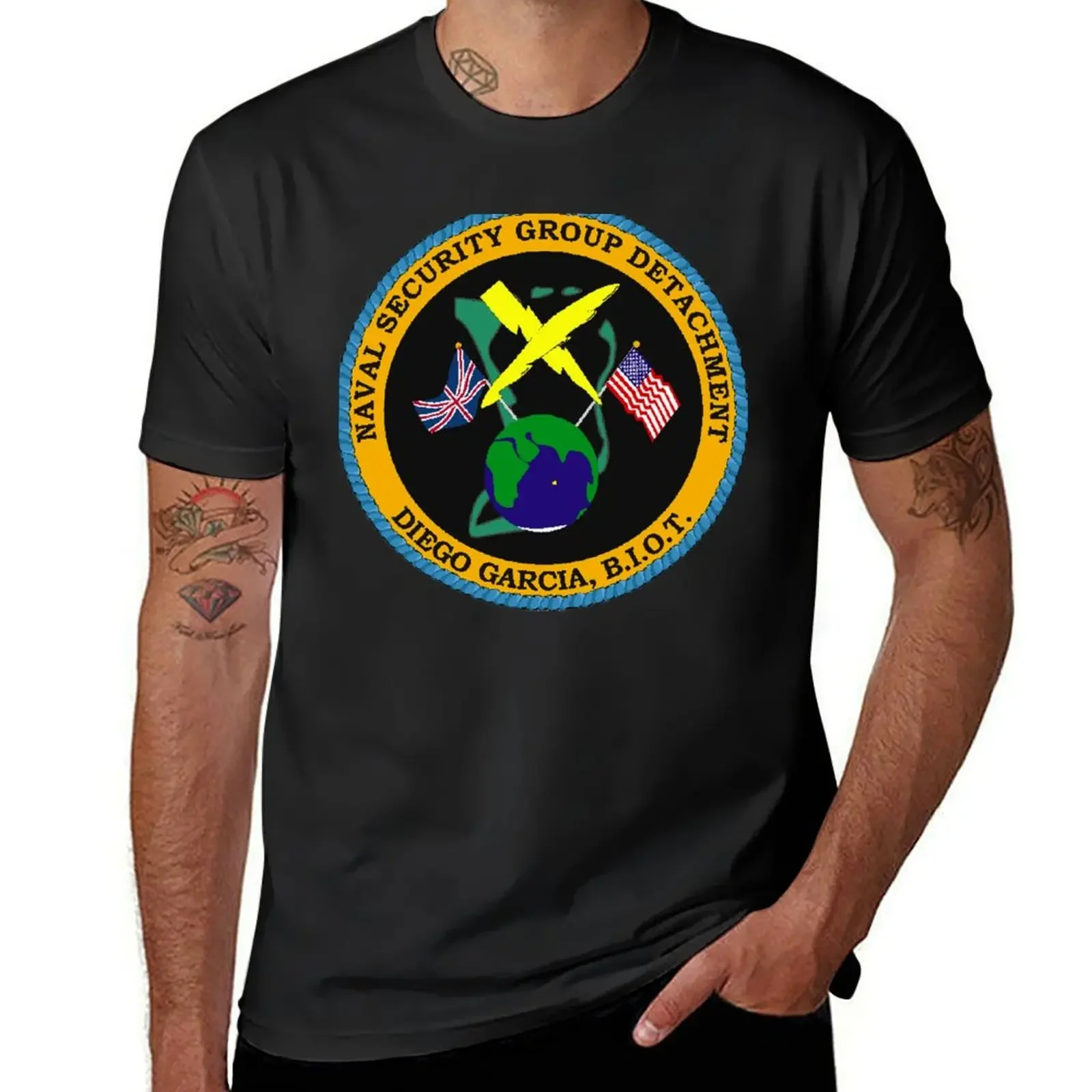 NAVAL SECURITY GROUP DETACHMENT, DIEGO GARCIA, B.I.O.T. T-Shirt customizeds boys whites summer top mens designer clothes