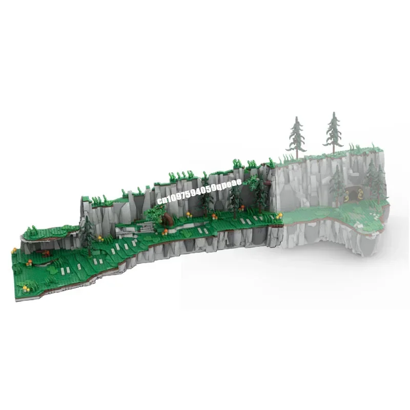 Nowa Sławna Seria Gier Zelda Ścieżka Do Starego Kempu Moc Widok Ulicy Model Puzzle DIY Kreatywne Pomysły Zabawki Prezenty Dla Dzieci