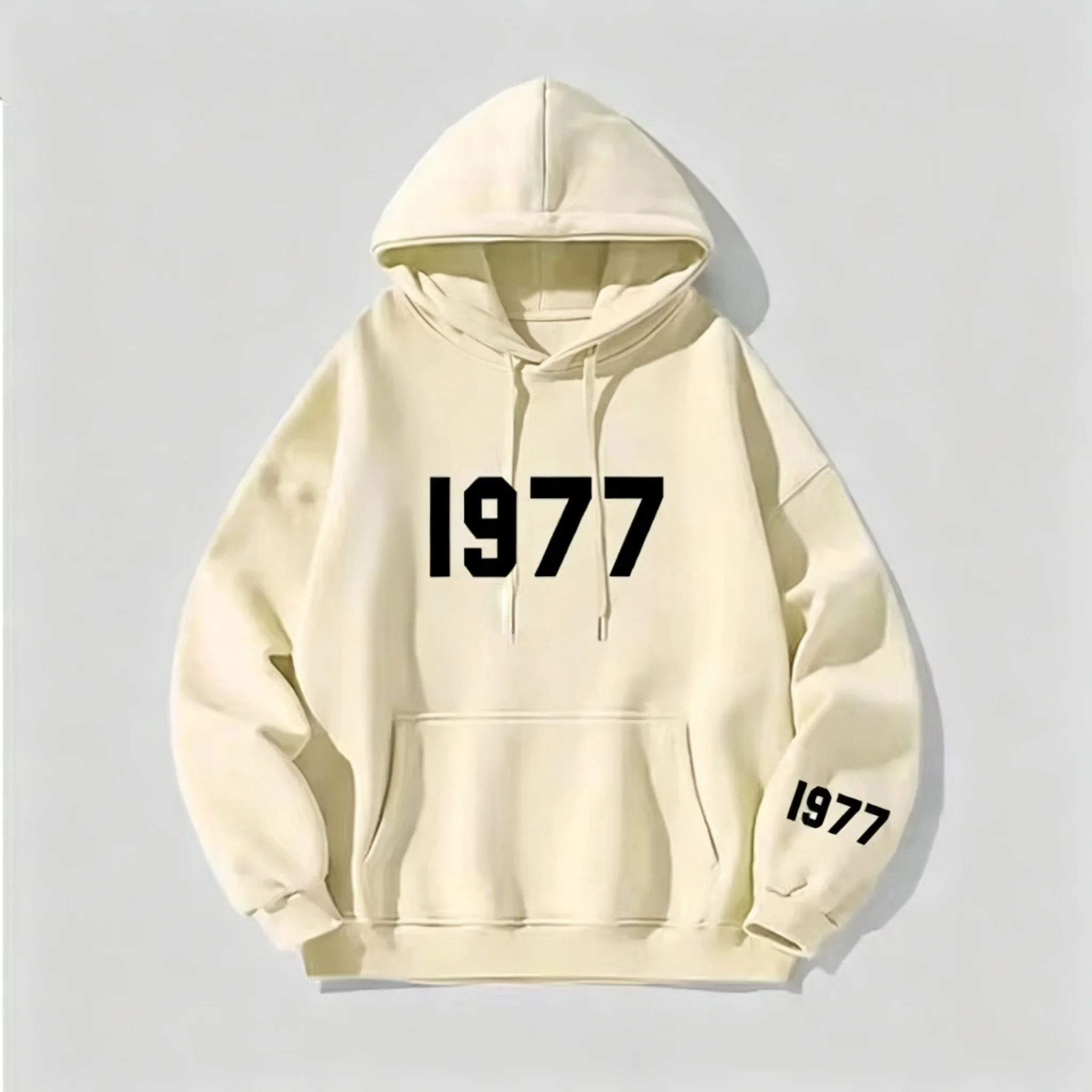 Neuer 1977 Luxus-Marken-Grafik-Hoodie für Herren und Damen, Oversize, weicher Streetwear-Pullover für den Alltag, Sportbekleidung, Sweatshirt – Detail 11