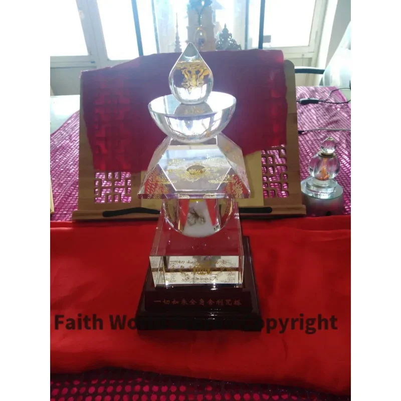Wholesale Buddhist articles HOME efficacious Tantric talisman Tibetan Buddhism crystal dagoba stupa tower Bodhi pagoda statue