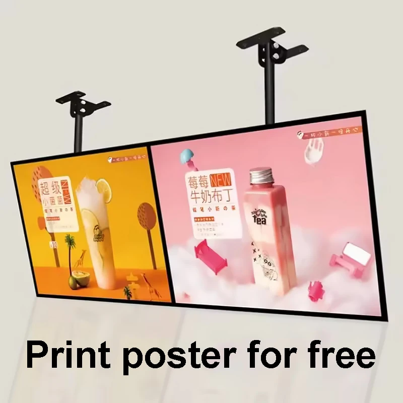 Ultra-thin Snap Frame LED Light Box LED Menu Board Fast Food Restaurant Decorative Sign LED Advertising Poster Display Screen