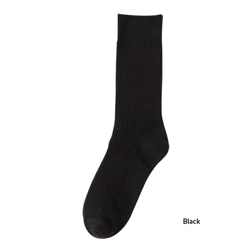 2 Pairs Women Solid Color Ribbed Mid-Calf Foot Pads, Thin Breathable Korean Style Spring Summer Casual Insoles