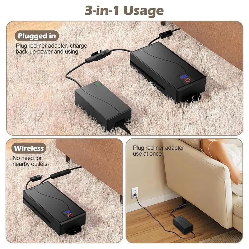 2500Mah Universal Wireless Recliner Battery Pack Rechargeable US-PLUG-Y41A