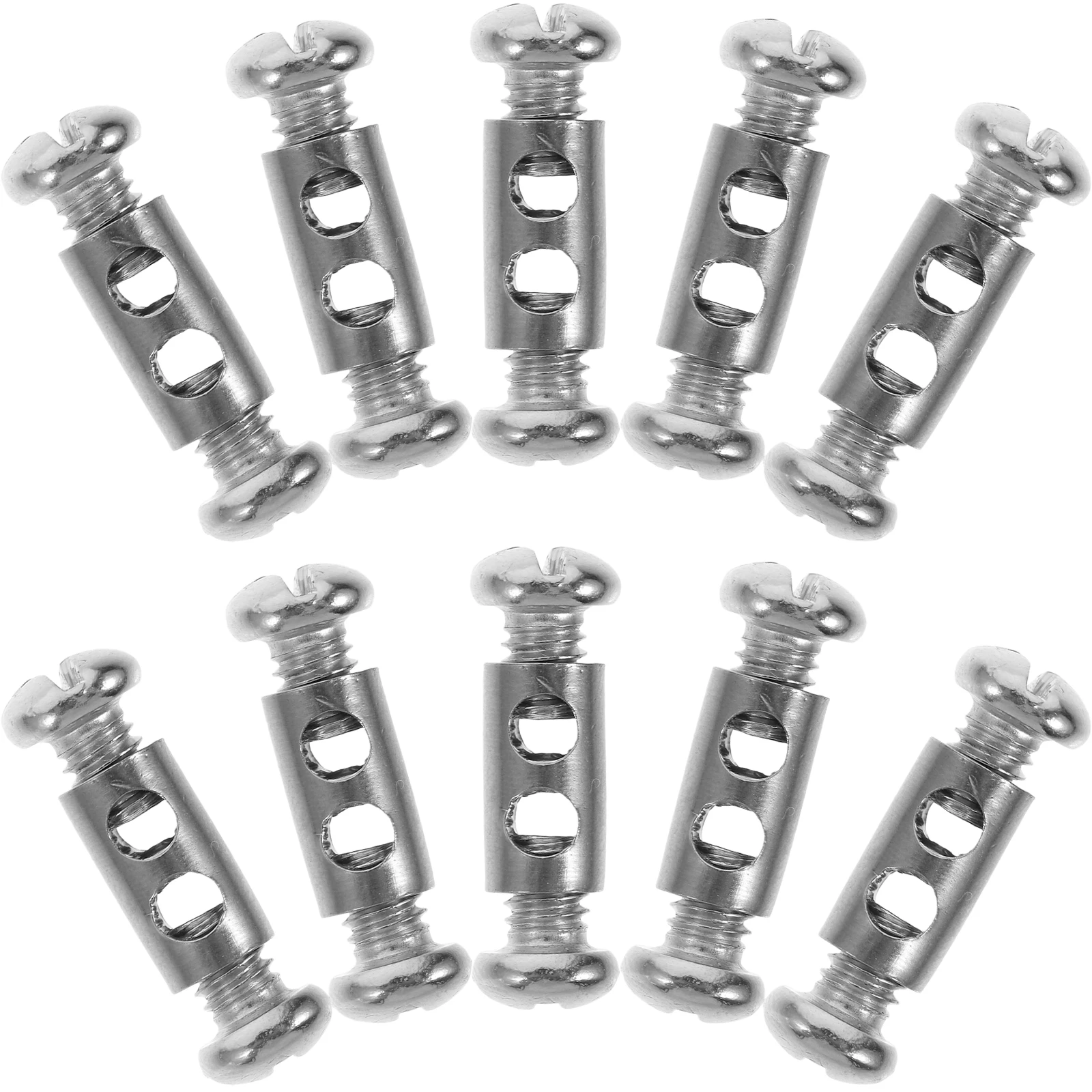 

10 Pcs Bidirectional Wire Locker Cross Shape Rope Fixing Insulated Cable Clip Clamp Stainless Steel Tool