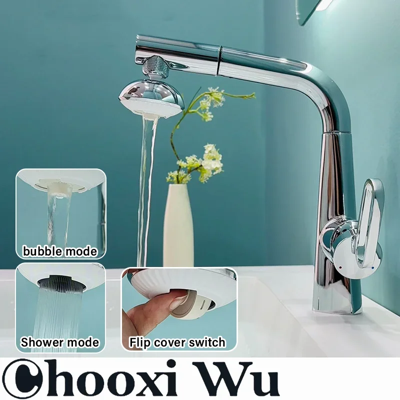 CHOOXIWUMultifunction Rotation Faucet 2 Modes Stream Sprayer for Cold Water Sink Mixer Wash Tap Bathroom Kitchen Hardware Access