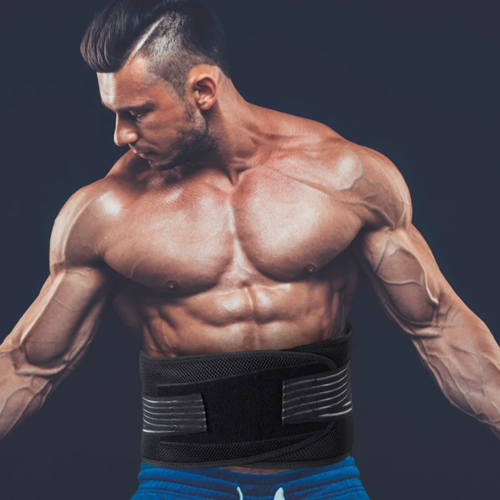 

Sports Waist Support Breathable Fitness Lumbar Brace Belt Running Corset Adjustable Durable Muscle Strength Relief Sedentary