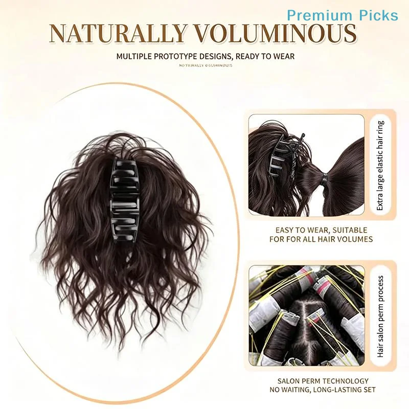 portableCurly Messy Synthetic Hair Bun Clip In Extension DIY Friendly Natural Look for Fashionable Hair Styling Creation