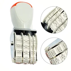 Cute Date Stamp Date Stamp Planner Bussiness Adjustable Rubber Roller Stamp Ink Pad Date Diary School Stationery