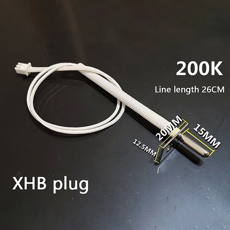 APPLIA-Temperature Sensor Probe 200K Thermostat NTC Temperature Sensor Air Fryer Replacement Parts For Air Fryer