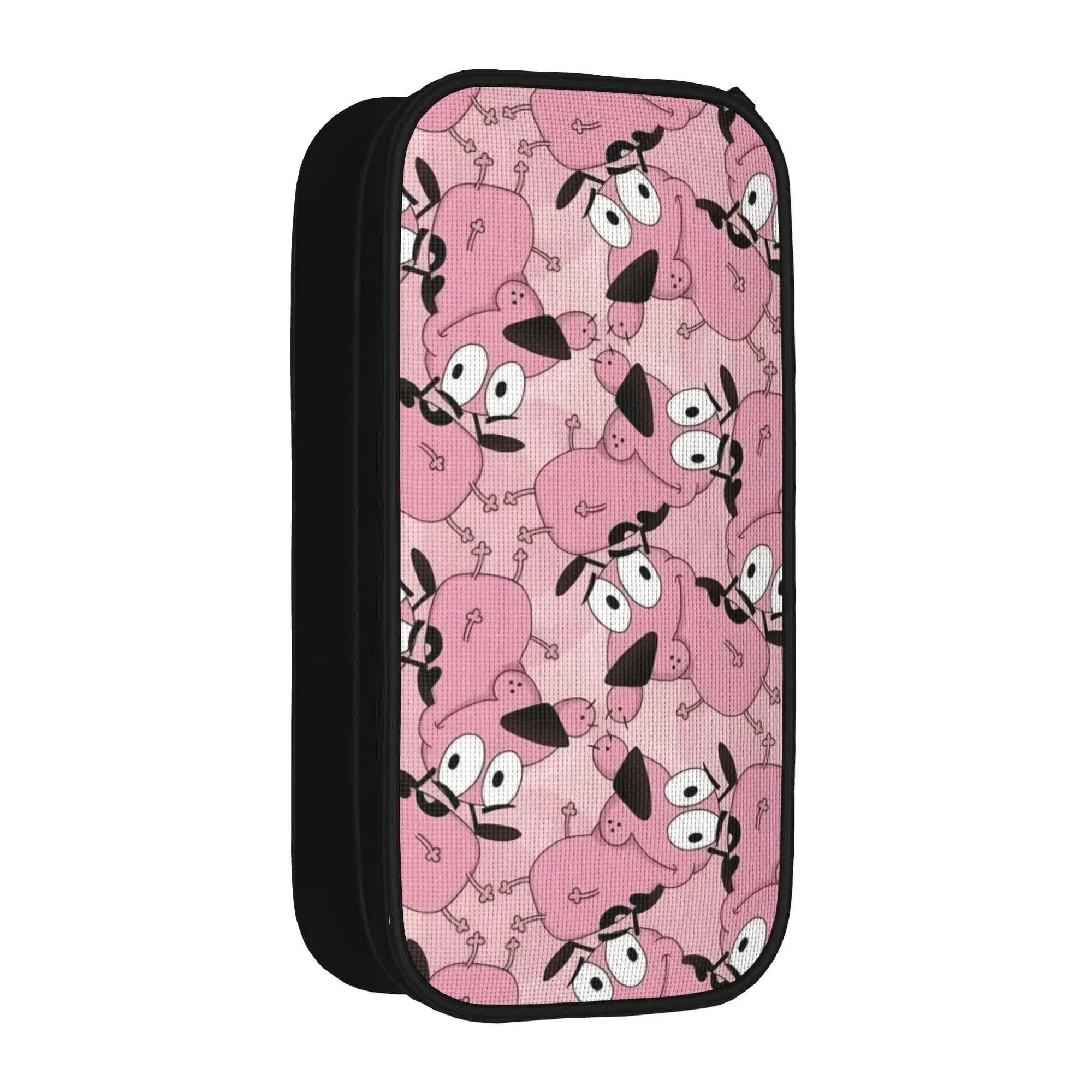Lovely Couraged Cowardlys Dogs Pencil Cases Cartoon Pencil Box Pen Holder for Girl Boy Large Bag Students School Gift Stationery