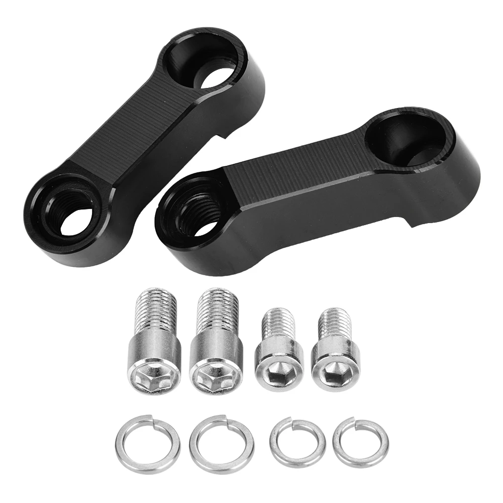 2Pcs Motorcycle Rearview Mirrors Extension Universal Adapter Aluminum Alloy Base Screw Bracket Motorbike Accessories image 2