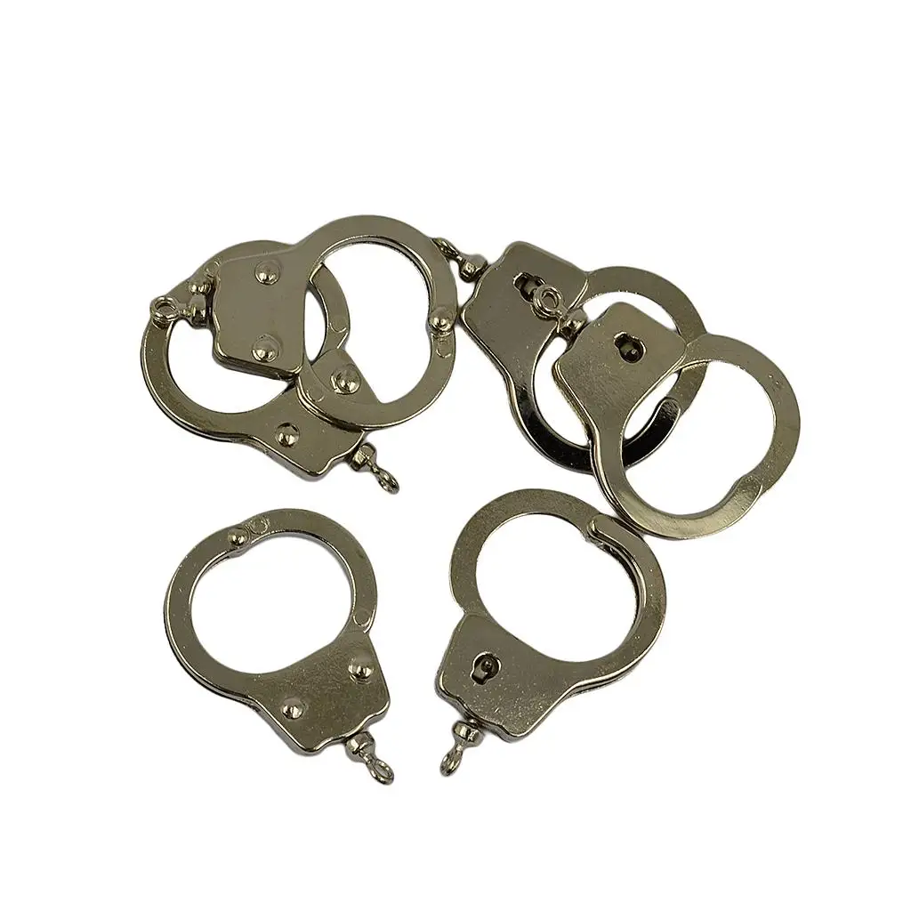 6Pcs Thumb Cuffs Steel  Cuffs Toy Gift Novelty Fingers