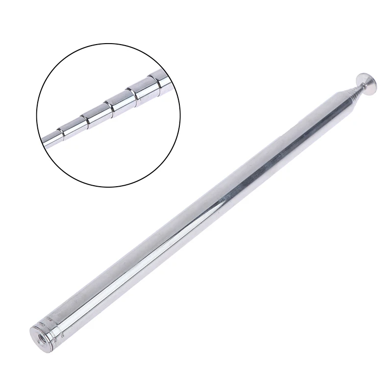 1PC 140 cm 10 Section Telescopic Antenna FM AM Aadio