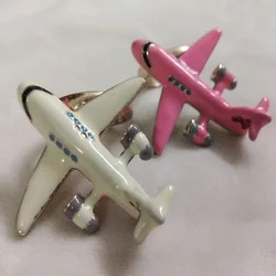 Pretty Pink Cream Airplane Plane Ring Dia1.7cm for Women Evening Party Delicate Wedding Anniversary Gift