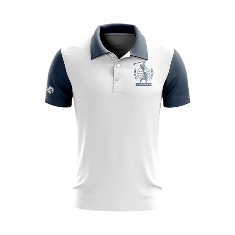 Men\'s polo shirt golf T-shirt 3D printed summer unisex short sleeved loose collar top golf enthusiast Oversized Shirts Clothing