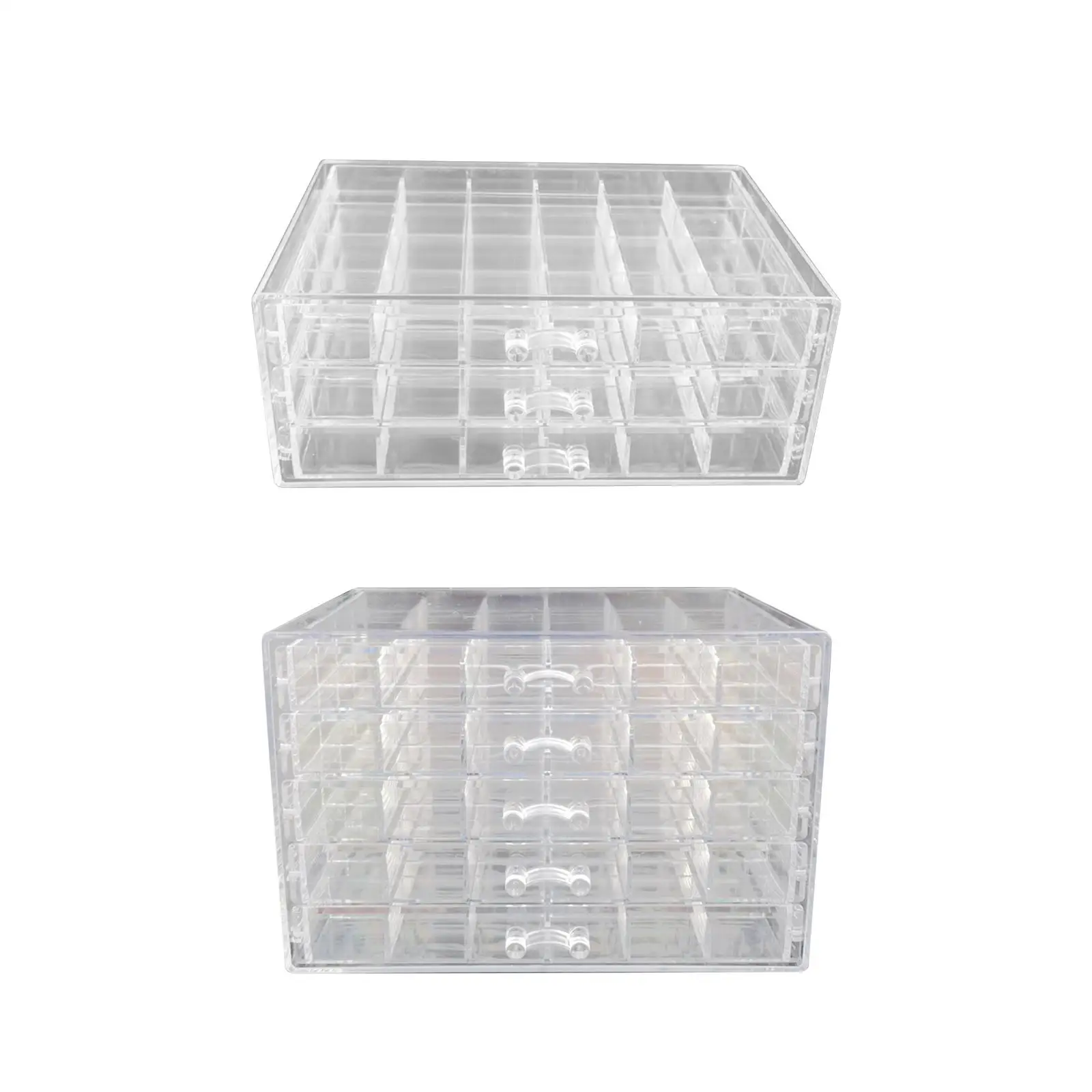 

Earring Storage Box Organizer Cosmetic Storage Box Nail Art Decoration Organiser Clear Earring Storage Organizer for Women Girls