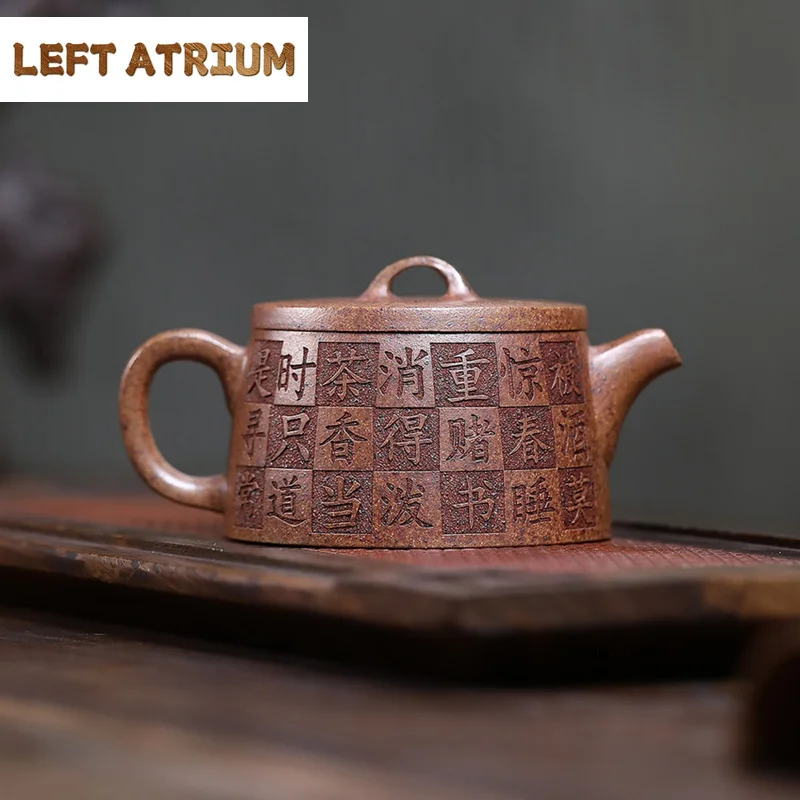 140ml Chinese Yixing Purple Clay Teapots Tradition Wood Firing Handmade Zisha Tea Pot Beauty Tea Infuser Kettle Teaware Tea Set