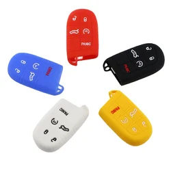 For Jeep WK2 KL BU MP Renegade Grand Cherokee Dodge Ram Charger 200 1500 Challenger Chrysler 300C Journey TPU Car Key Case Cover