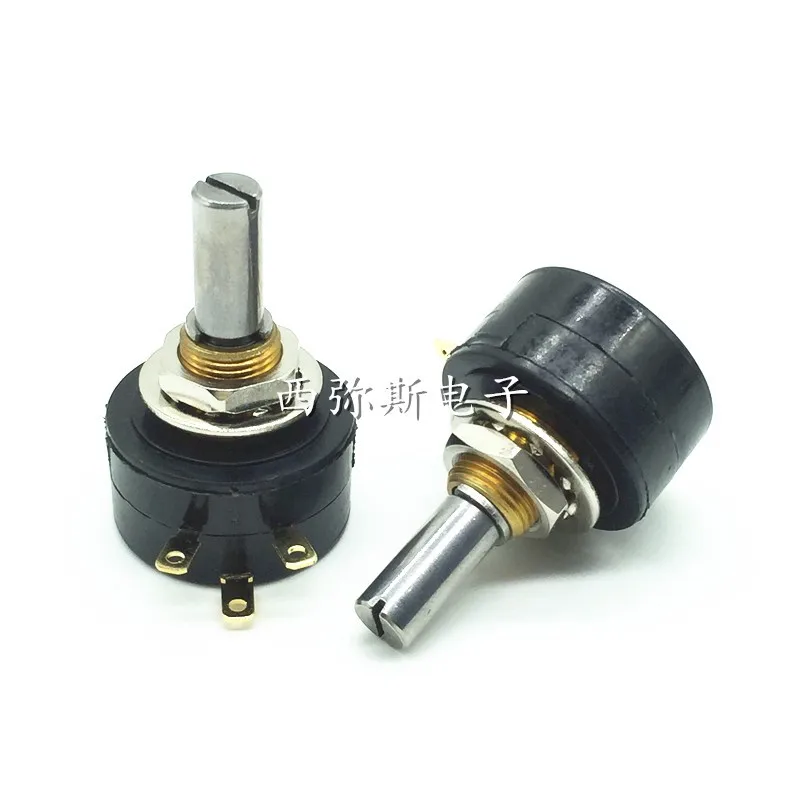 1pcs，Conductive plastic potentiometer，WDD22P1，1K 2K 5K 10K，2W，360-degree infinite rotation in a single lap