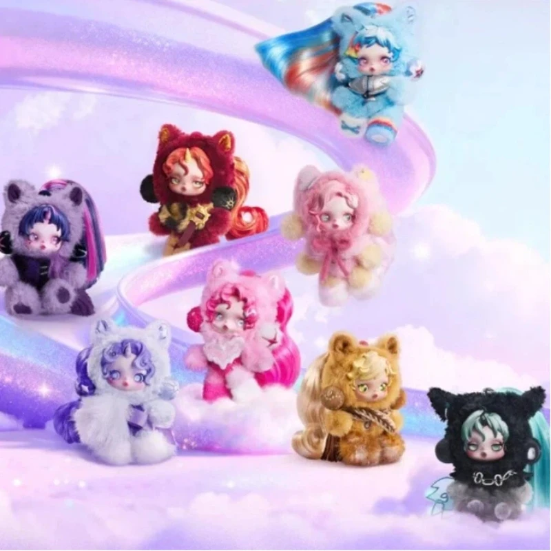 

Genuine New Pop Mart Skullpanda X My Little Pony Series Blind Box Cute Plush Doll Pendant New Year Gifts For Girl Mystery Box
