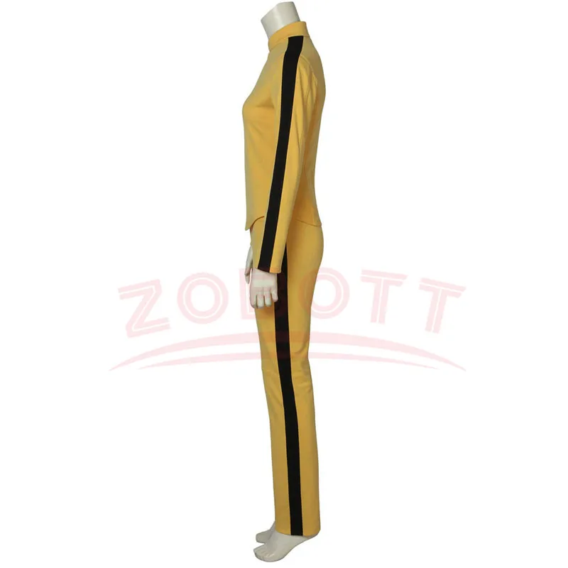 Uma thurman o filme matar cosplay bill traje feminino amarelo apertado uniforme ternos a noiva cosplay trajes de festa de halloween