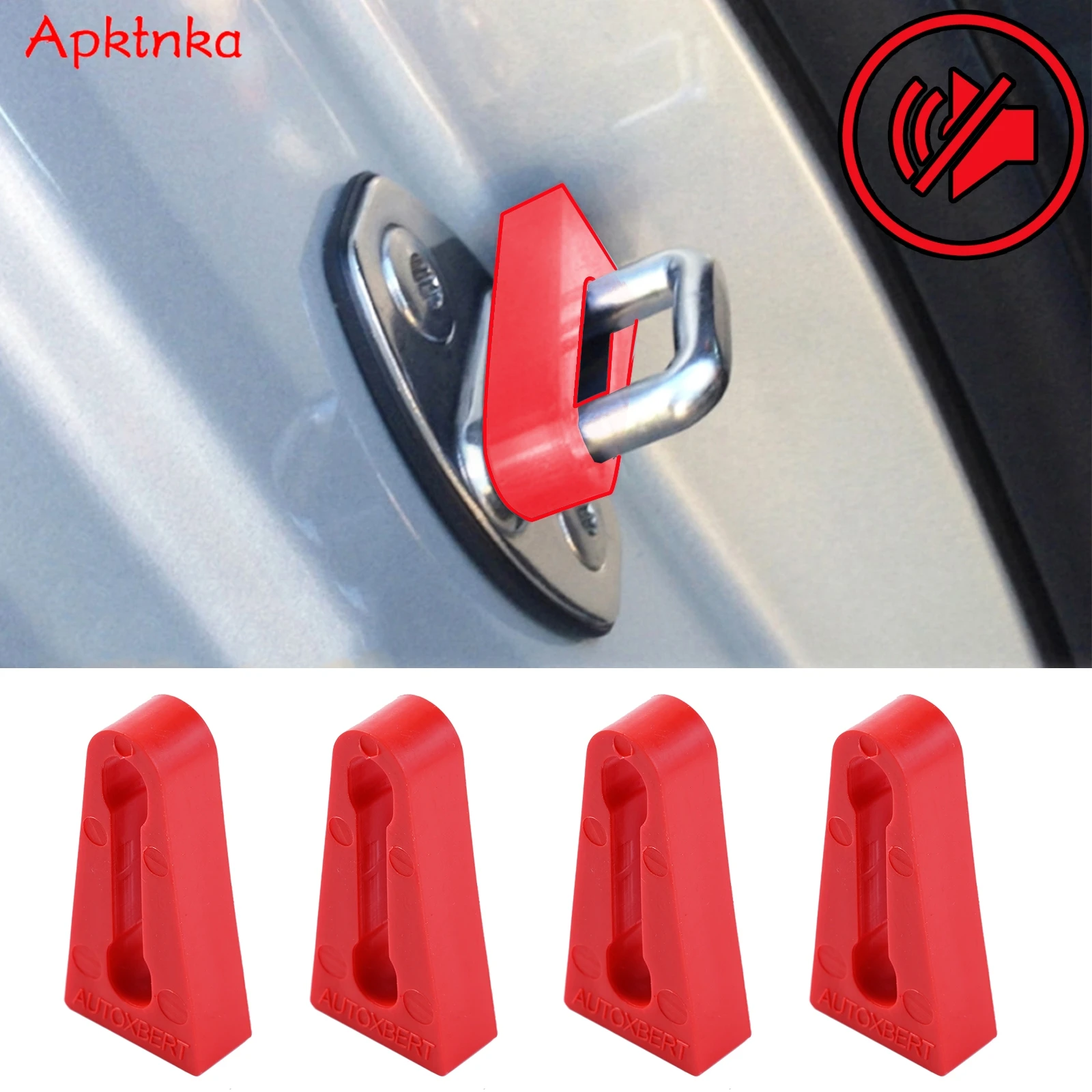 Door Lock Sound Deadener Damper Soundproofing Quiet Buffer For VW Polo Bora Caddy For Skoda Fabia Kodiaq Octavia Superb AUDI