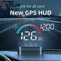 * M22 Universal Digital GPS Car HUD Head Up Display Speedometer Projection On Glass Windshield Projector Electronic Accessories
