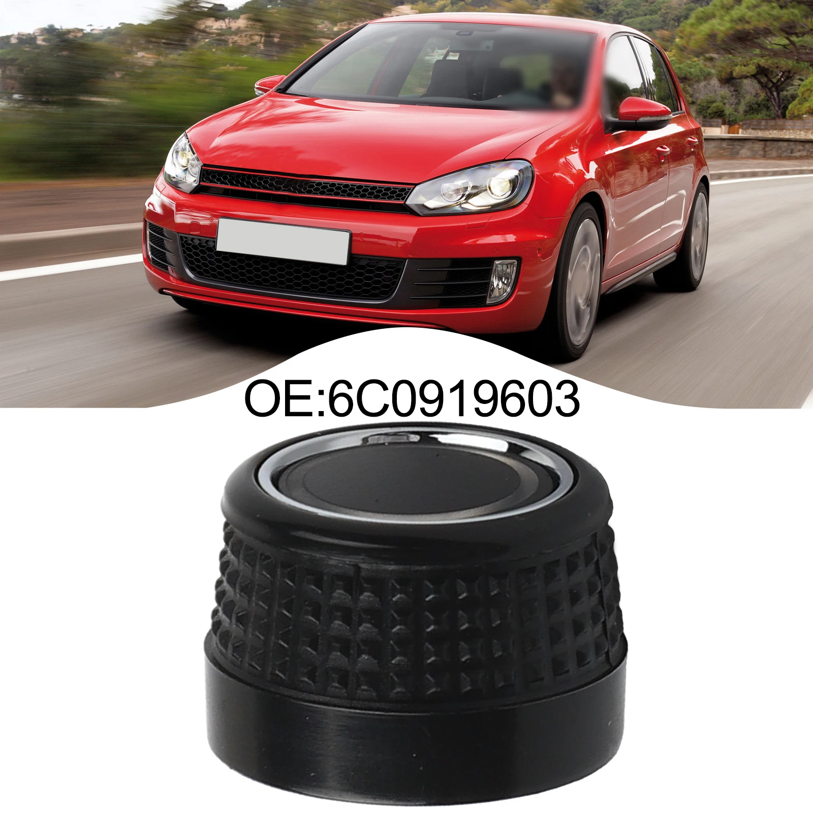 6C0919603 Ручка радио, кнопка переключения для GOLF 6, для SKODA 6C0919603, переключатели управления, аксессуары для интерьера автомобиля
