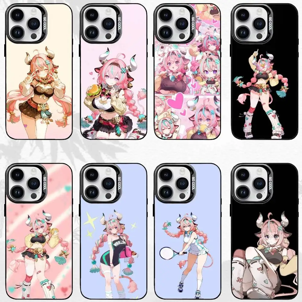 

V-Varesa Genshin Impact Phone Case For iPhone17,16,15,14,13,12,11 Plus,Pro Max Black Matte Shockproof Cover