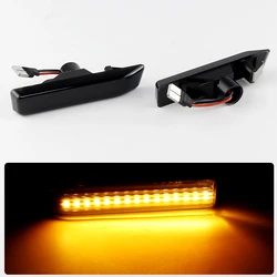 2x For BMW 3 Series E36 M3 1997-1999 X5 E53 2000-2006 Dynamic Amber LED Side Marker Indicator Repeater Light Lamp