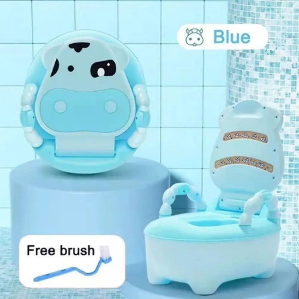 Multifunction Potty Anti-Slip Cartoon Children's Special Potty with Backrest Cute Design Toilet Training Seat For 1-6 Years Old