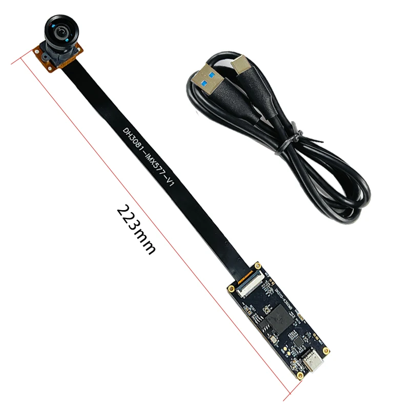 IMX577 USB3.0 HD 4000 x 3000 4K 12MP Camera Module FF 100° With Motherboard For Machine Vision Product Vision