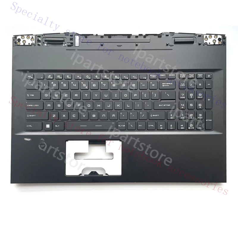 

A+ New for MSI GE76 GP7610UE 11UE Palmrest Cover Keyboard Full Colorful Backlit