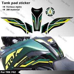 3D Fuel Tank Pad Sticker Oil Gas Cap Tank Decal Cover Protector Waterproof For Benelli TRK702 TRK 702 2023 2024
