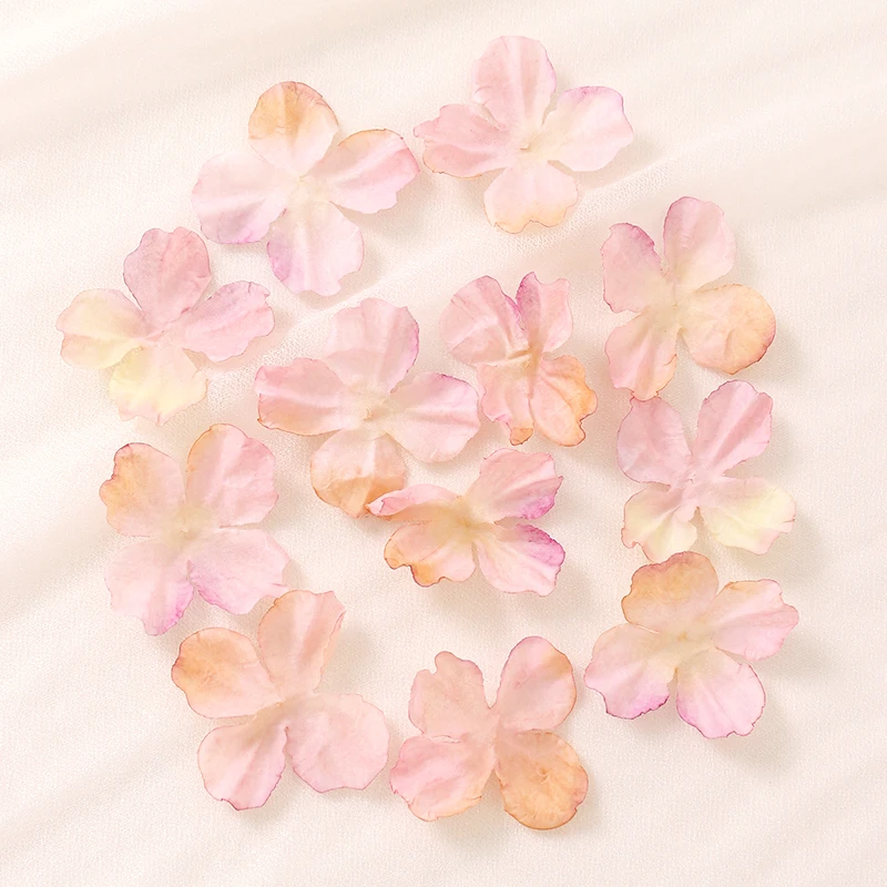 50/10 Stück künstliche Hortensienblütenköpfe für die Dekoration von Wohnräumen, Partys, Gärten, Hochzeiten, Bastelarbeiten und zur Herstellung von Blumenkränzen. – Detail 10