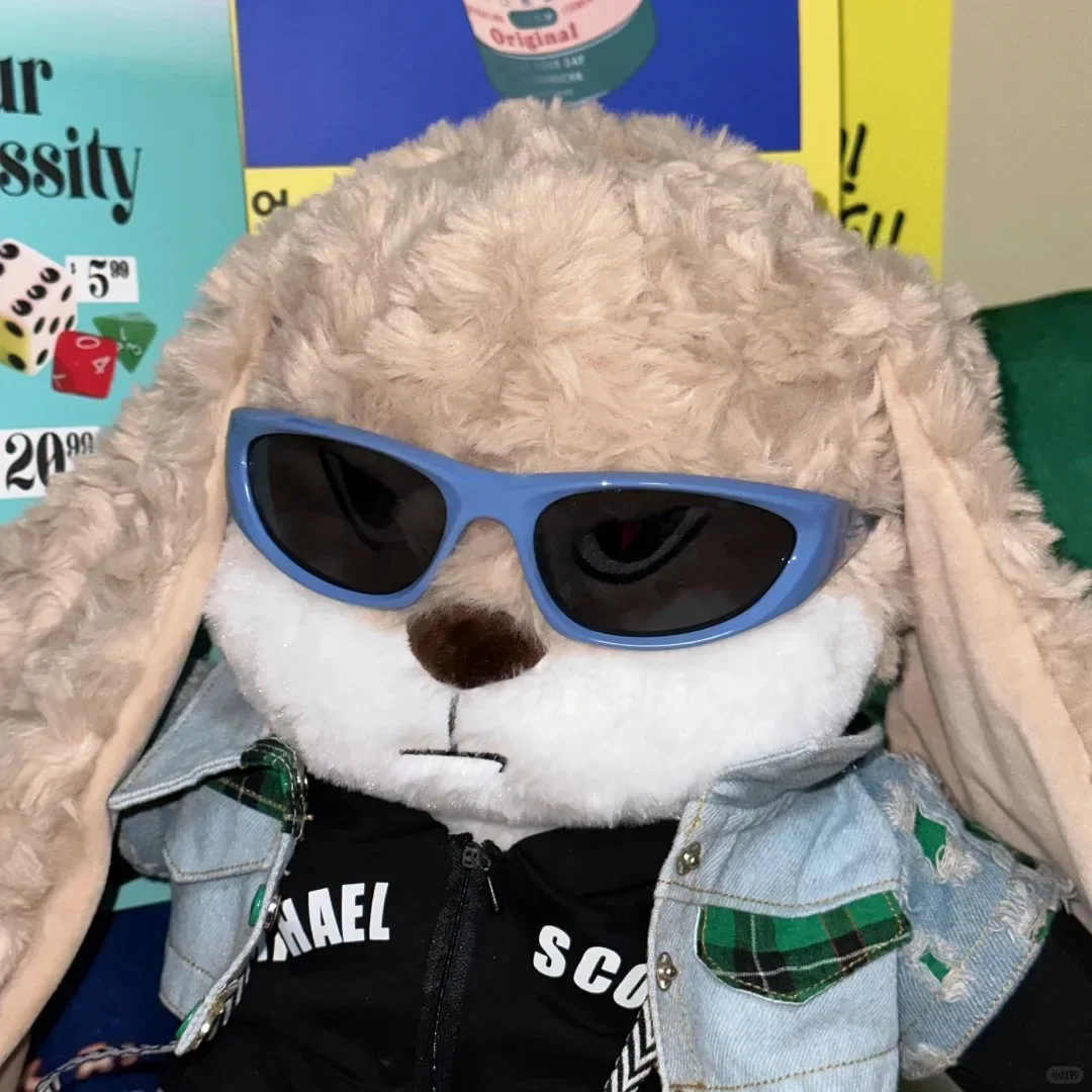 

35Cm Kawaii Angry Rabbit Plush Toy Cute Animal Plushie Doll Stuffed Soft Toys Model Give Girl Boys Birthday Christmas Gifts