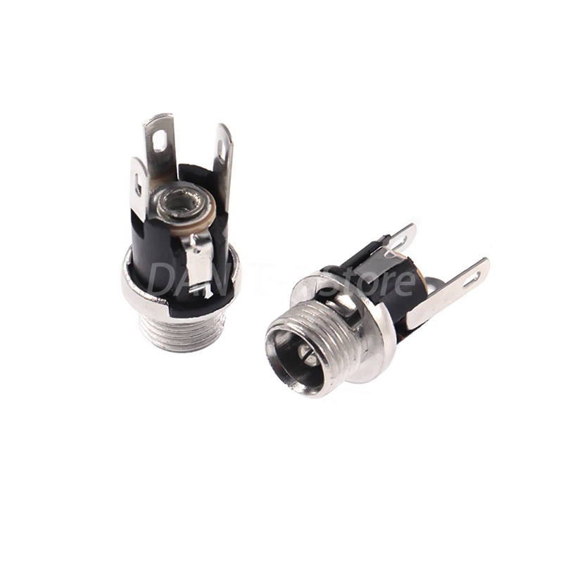 DC025 DC power socket 5.5-2.1mm metal male female round hole connector 5.5-2.5mm